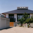 極太ケヤキ柱を使用した住宅
